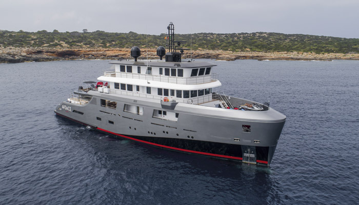 140 foot explorer yacht audace