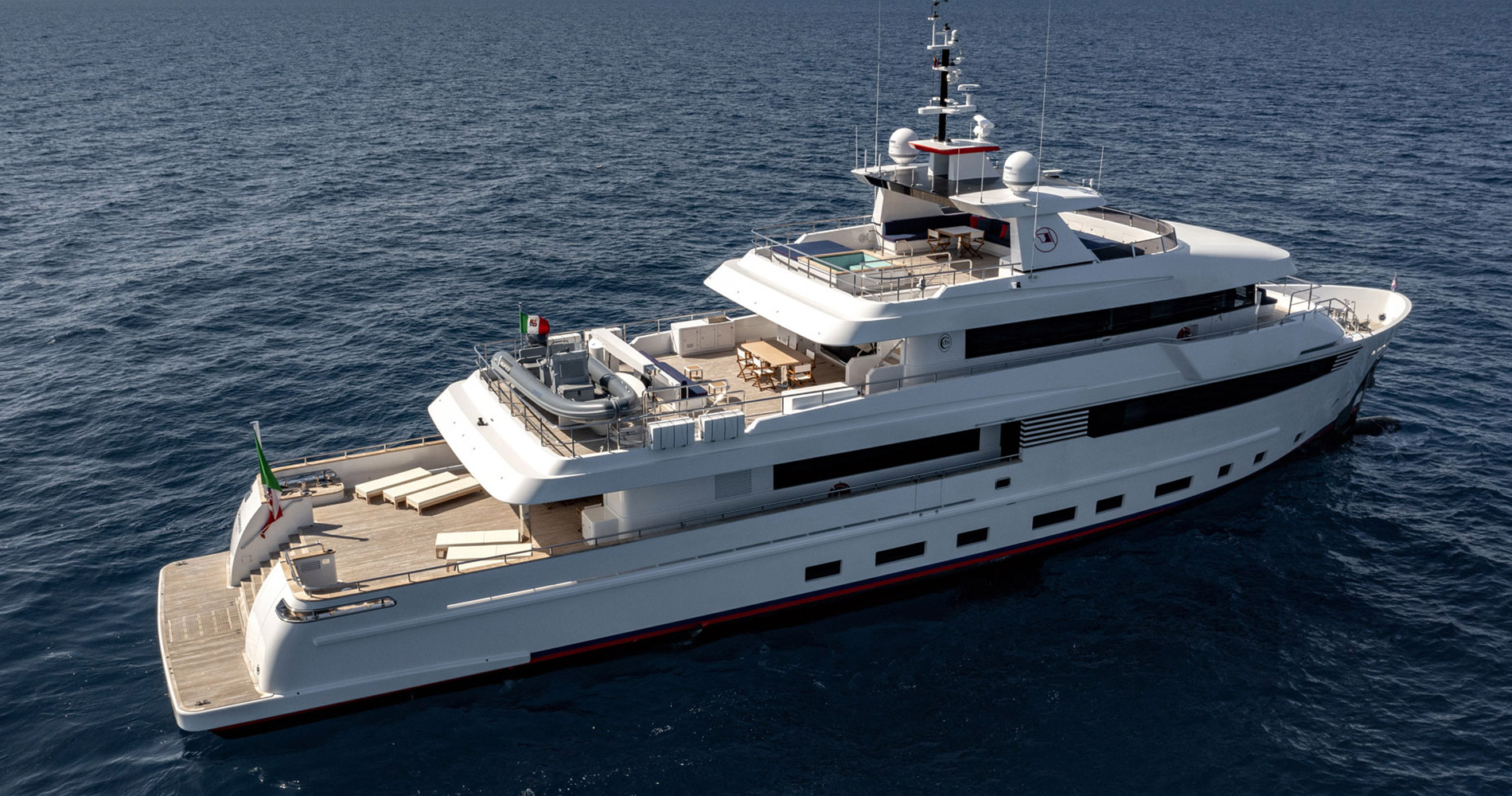 One Off custom explorer yacht