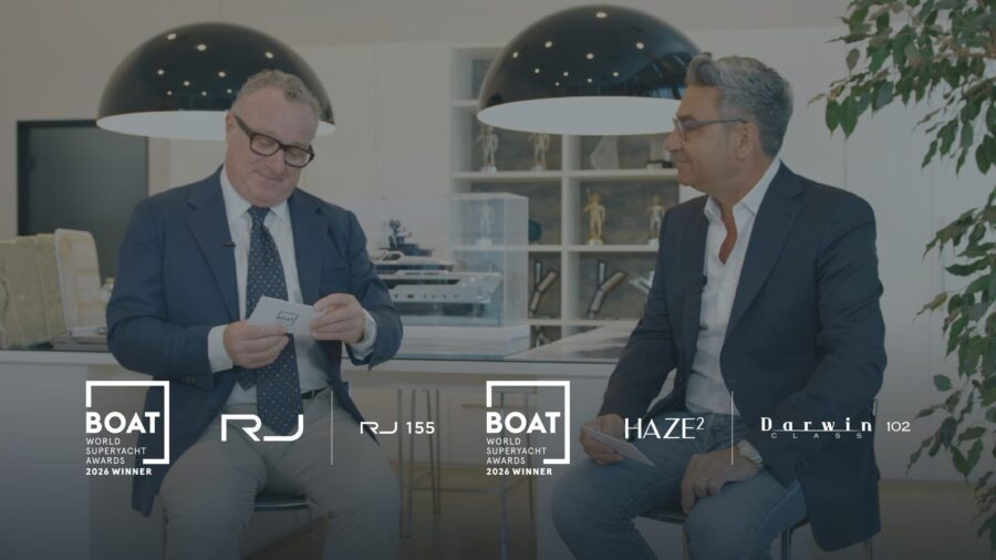 Cantiere delle Marche’s RJ & Haze2 shine at the World Superyacht Awards